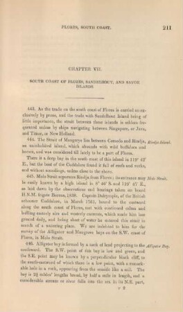 Chapter VII. South coast of Flores, Sandelhout, and Savoe Islands