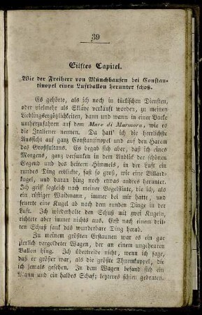 Eilftes Capitel
