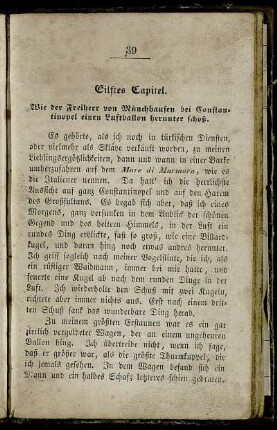 Eilftes Capitel