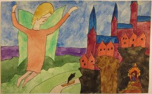 Stadt am Flusse