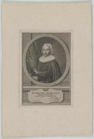 Bildnis des Martinus Kohlmann