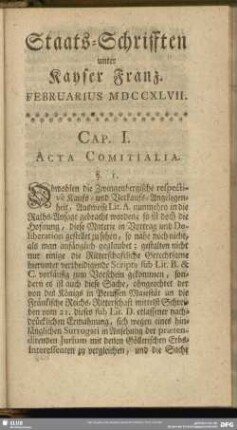 Februarius MDCCXLVII