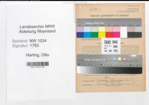 Entnazifizierung Otto Harling , geb. 09.02.1887 (Arzt)