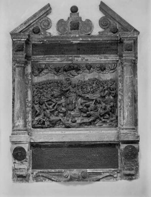 Epitaph von Christoph Gewold für seine Frau Anna Peisser und seine Tochter Anna Maria Peisser