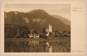 "Kirche am Weissensee" aus der Reihe "Aus unserer Heimat. Sammlung 9. Allgäu und Schwaben"