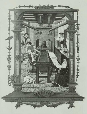 (Buch-)Druckerwerkstatt, Anf. 16. Jh., Illustr.