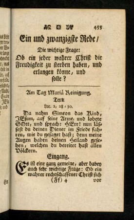 455-469, Da nahm Simeon das Kind, Jesum, auf seine Arme...