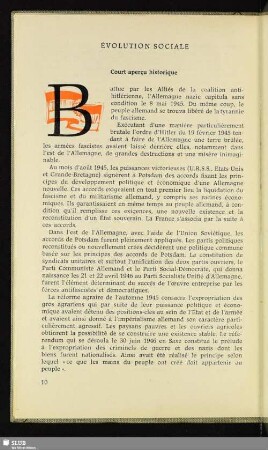Évolution Sociale