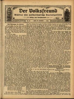 Ausgabe vom Sonntag, den 28. September 1913.