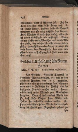 Gelehrte Urtheile, und Anekdoten