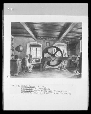 Des Zinngießers Werkstatt (Joseph Ott; Schönfeld bei Karlsbad)