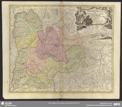 Tabula Delphinatus Vulgo le Gouvernement general du Dauphine