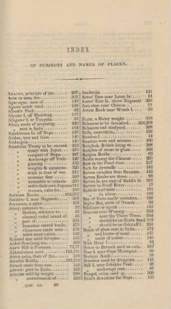 Index of subjects and names of places
