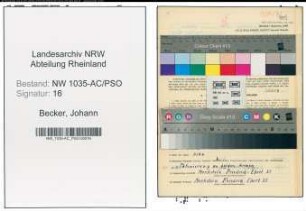 Entnazifizierung Johann Becker , geb. 09.03.1903 (Arbeiter)