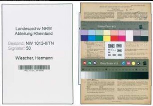 Entnazifizierung Hermann Wiescher , geb. 26.11.1902 (Spediteur)