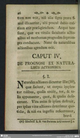 Caput IV. De Prognosi Ex Naturalibus Actionibus