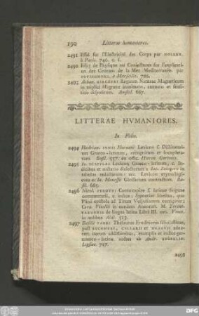 Litterae Humaniores.