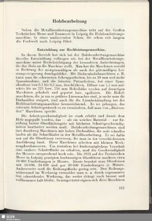 Holzbearbeitung