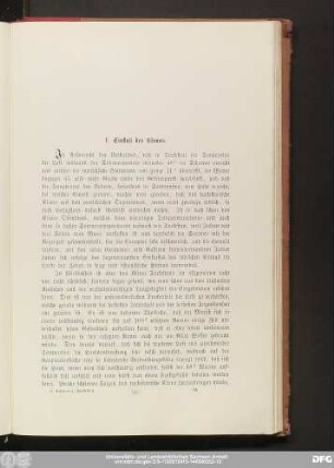1. Einfluß des Klimas.