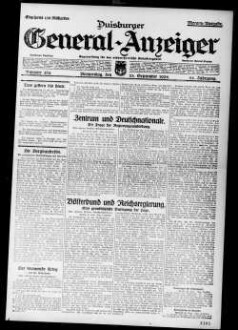 Duisburger General-Anzeiger. 1914-1935