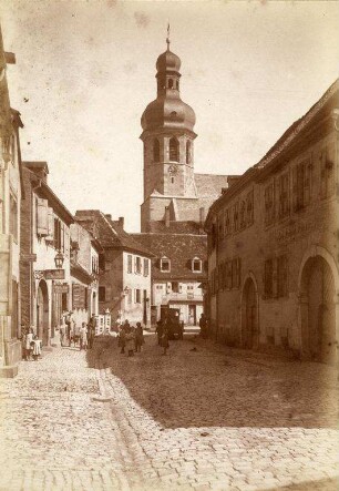 Ansichten von Karlsruhe, Bruchsal und Rastatt. Bruchsal - Liebfrauenkirche