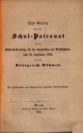 Taschenausgabe der Landes-Gesetze für das Königreich Böhmen, 7