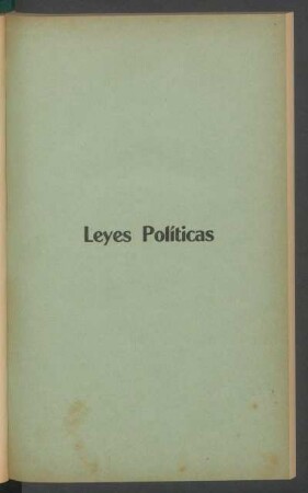 Leyes políticas