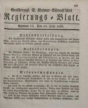 Nr. 18 : 28. July 1829
