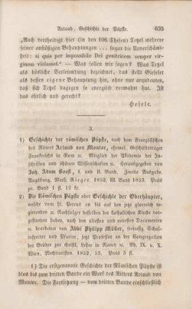 635-643 [Rezension] Geschichte der römischen Päpste