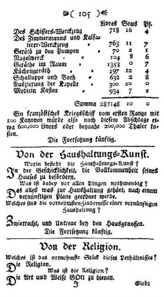 Von der Haushaltungs-Kunst.