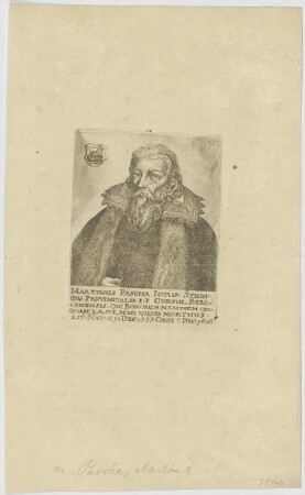 Bildnis des Martinus Pascha
