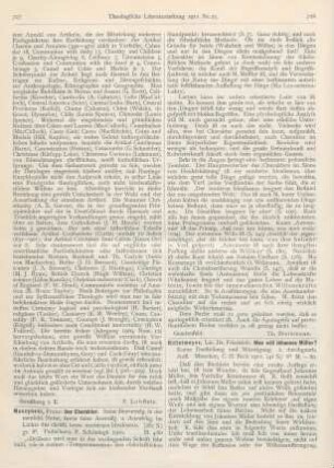 728-729 [Rezension] Rittelmeyer, Friedrich, Was will Johannes Müller? Kurze Darstellung und Würdigung. 2., durchgearb. Aufl