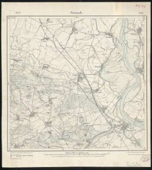 Meßtischblatt 2391 : Pretzsch, 1919 : Pretzsch. - Aufn. 1902, Nachtr. 1919. - 1:25000. - [Berlin]: Reichsamt für Landesaufnahme, 1919. - 1 Kt.
