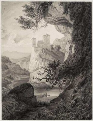 Wehrkirche auf steilem Felsen