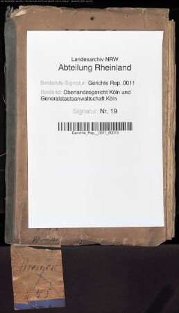 Personalakte: Bresgen, Hermann Josef