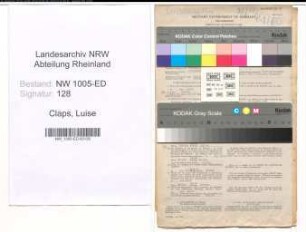 Entnazifizierung Luise Claps , geb. 11.07.1896 (Dolmetscherin)