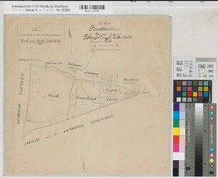 Schapdetten (Nottuln), Teilung des Detterfeldes und der Detterheide, Bl.1 Brouillonkarte