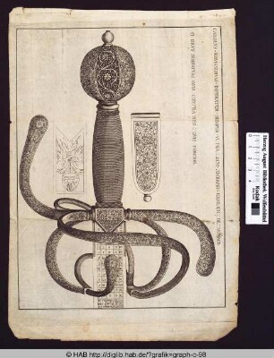 Ein verzierter Schwertgriff