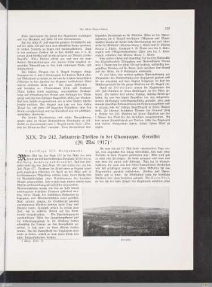 XIX. Die 242. Infanterie-Division in der Champagne. Cornillet (20. Mai 1917)
