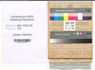 Entnazifizierung Heinrich Jordan , geb. 06.09.1899 (Bauunternehmer)