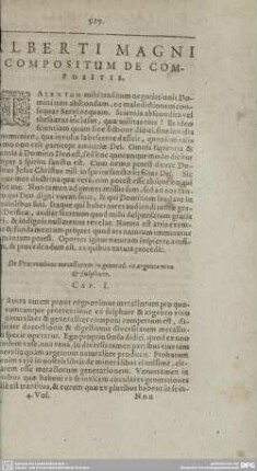 ALBERTI MAGNI COMPOSITUM DE COMPOSITIS.