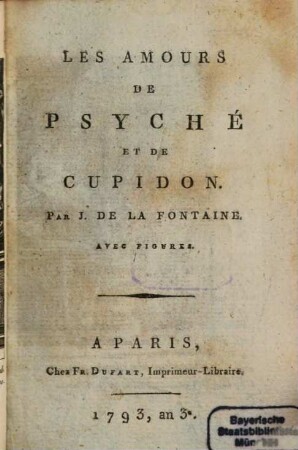 Les amours de Psiche et de Cupidon