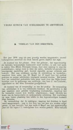 S Rijks Museum van Schilderijen te Amsterdam