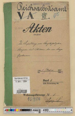 Ansiedlung von Kriegsbeschädigten und Kriegerwitwen: Bd. 2