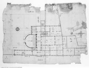 Rom, Vigna Bandini auf dem Quirinalshügel, Kasino, Grundriss des Piano nobile