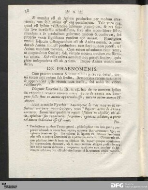 De Phaenomenis.