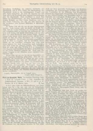 713-715 [Rezension] Cohn, Leopold (Hrsg.), Philo von Alexandria: Werke, in deutscher Übersetzung. 2. Teil