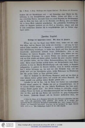 Zweites Kapitel. Anfänge der ägyptischen Kultur. Die Gaue als Staaten
