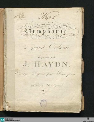 Symphonies - Don Mus.Ms.S.B.1 Nr.5 : B|b; Hob I:102