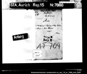 Die Überwachung der Wegeverwaltung bei dem Amt Berum
